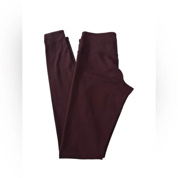 LULULEMON Wunder Reversible Burgundy full lenght leggings size 4 - Picture 1 of 6
